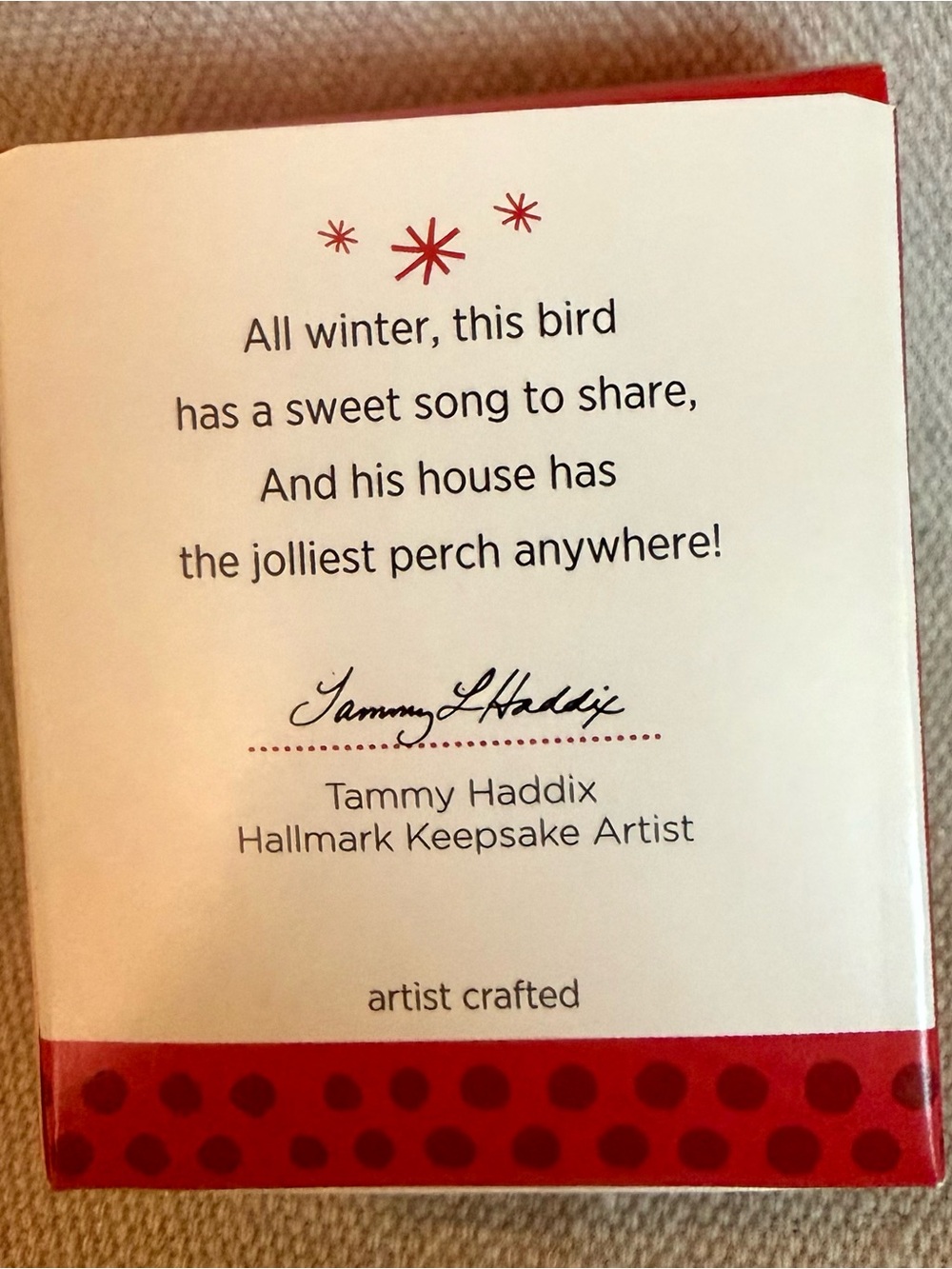 Jolly Birdhouse MINIATURE Hallmark Ornament - Picture 2 of 2